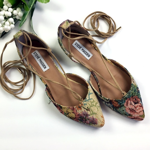 Steve Madden Shoes - Steve Madden Walkie Floral Brocade Flats 7.5
